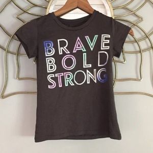 CHAMPION SHORT SLEEVE “brave bold and strong” SHIRT💜🏅